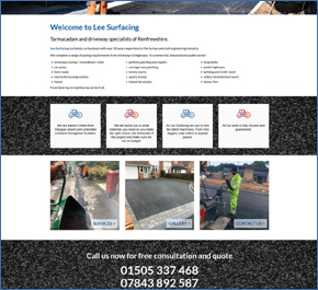 Lee Surfacing – tarmacadam and driveway specialists of Renfrewshire Scotland