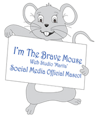 Meet a Brave Mouse – Web Studio Marita official social media mascot
