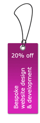 20% off on Bespoke website design & development