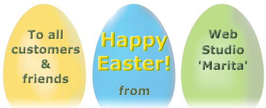 Happy Easter to all customers & friends from Web Studio 'Marita'