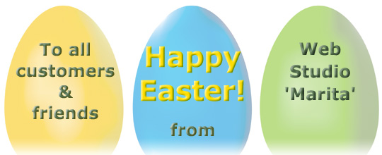 Happy Easter to all customers & friends from Web Studio 'Marita'