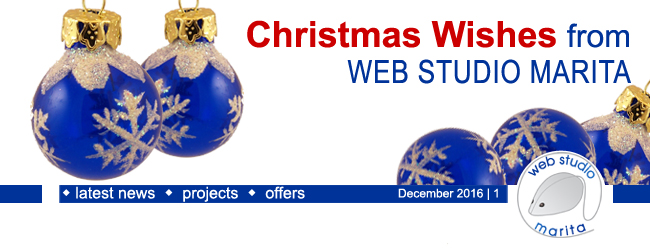 Christmas Wishes from WEB STUDIO MARITA | December 2016 | 1