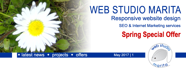 Web Studio Marita newsletter | Spring Special Offer | May 2017 | 1
