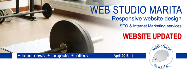 Web Studio 'Marita' newsletter | Website Updated | April 2018 | 1