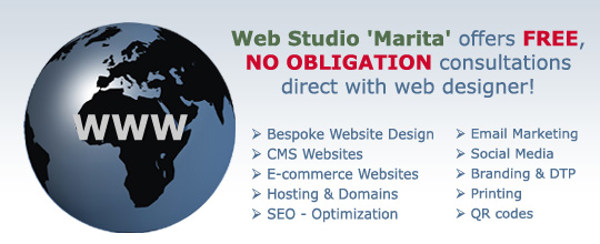 Web Studio 'Marita' offers FREE, NO OBLIGATION consultations direct with web designer!