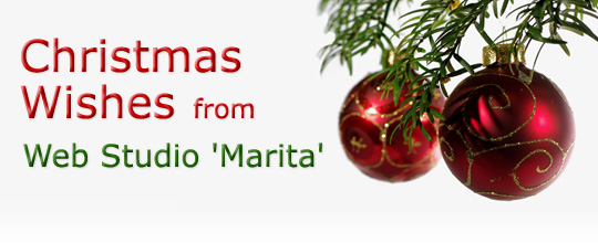 Christmas Wishes from Web Studio 'Marita' | December 2013 \ 2