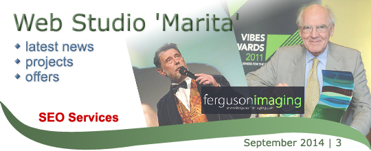 Web Studio 'Marita' newsletter | latest news, projects, offers | SEO Services | September 2014 / 3
