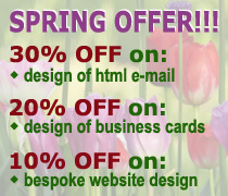 Web Studio 'Marita' – Spring Offer