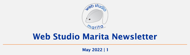 Web Studio Marita Newsletter | May 2022 | 1