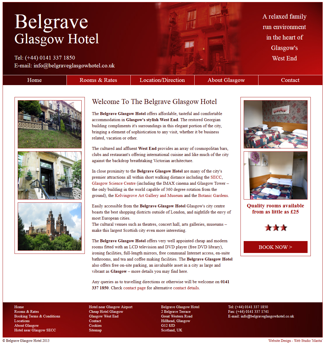 Belgrave Glasgow Hotel By Web Studio Marita