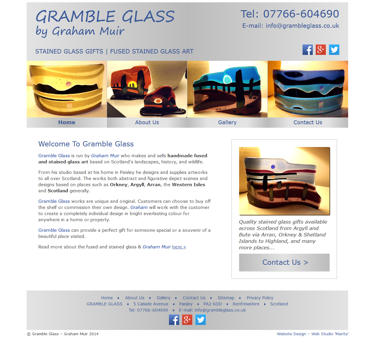 Gramble Glass By Web Studio Marita