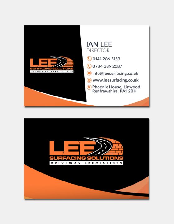 Business Cards Design & Printing Paisley Renfrewshire Glasgow