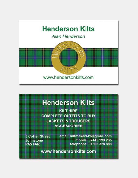 Business Cards Paisley Renfrewshire